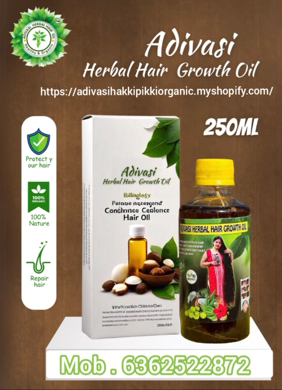 ADIVASI KARNATAKA HAKKI PIKKI HAIR OIL